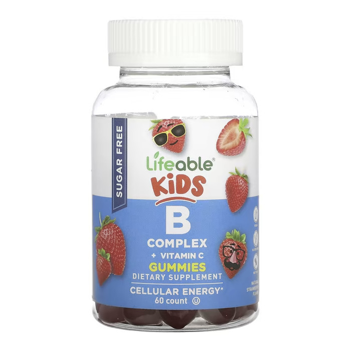 B Complex + Vitamin C Kids Sugar Free - 60 gummies — офіційна ціна та характеристики