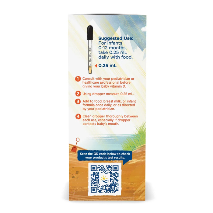 Baby's Vitamin D3 Liquid - 22.5 ml — офіційна ціна та характеристики