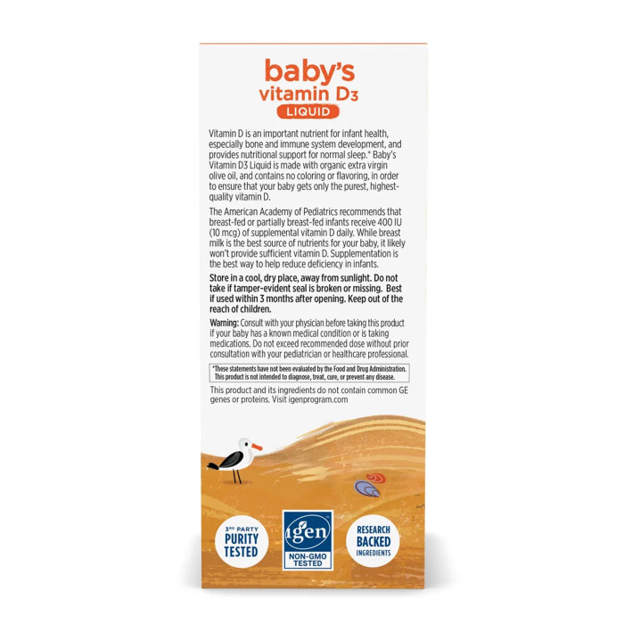 Baby's Vitamin D3 Liquid - 22.5 ml — офіційна ціна та характеристики