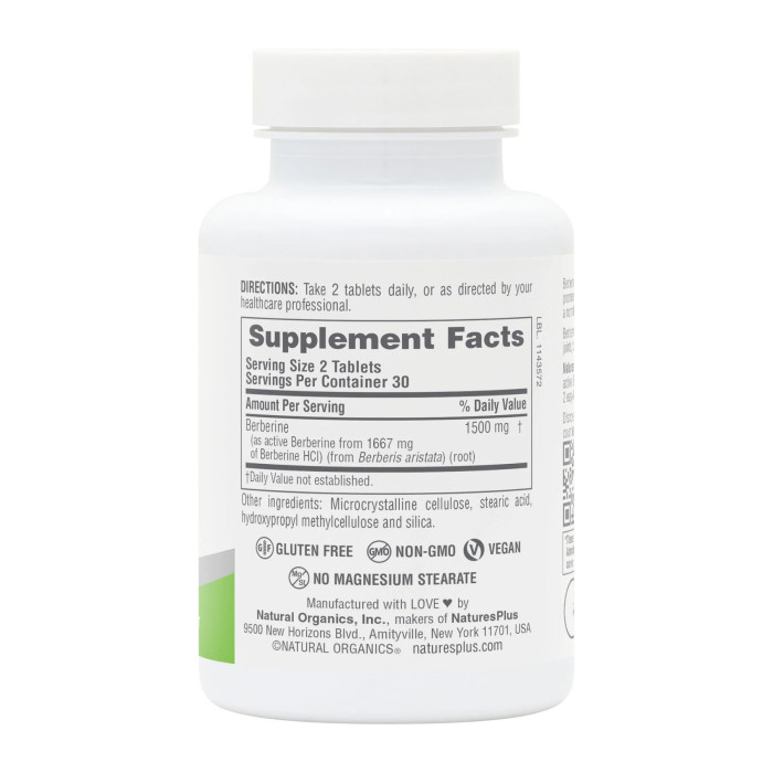 Berberine 1500 mg - 60 tabs — офіційна ціна та характеристики
