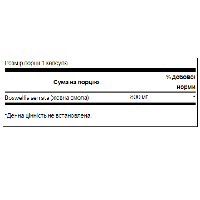 Boswellia Double Strength 800 mg - 60 Caps (Пошкоджена кришка)
