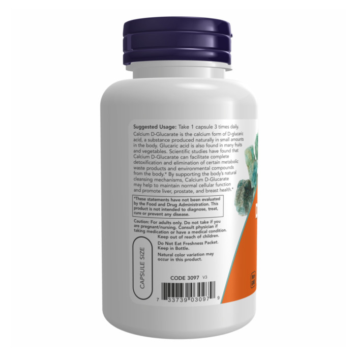 Calcium D-Glucarate 500mg - 90 vcaps — офіційна ціна та характеристики