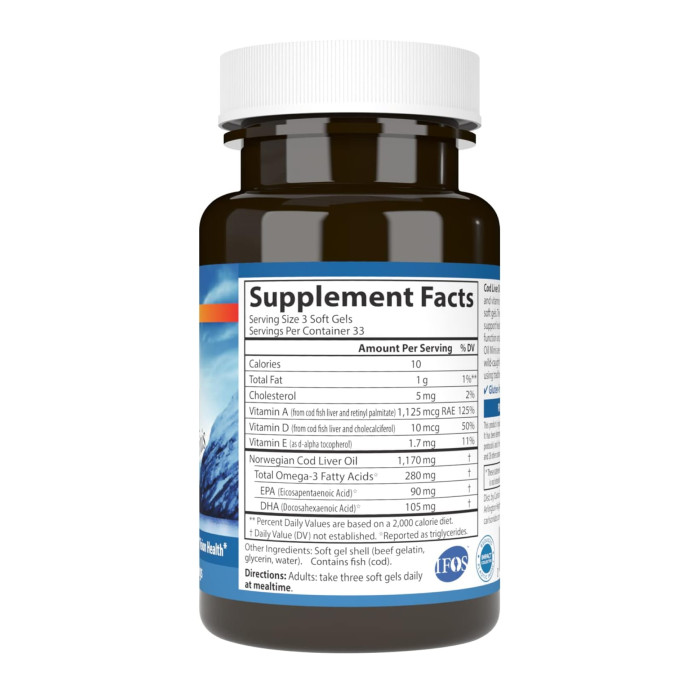 Cod Liver Oil - 100 mini softgels