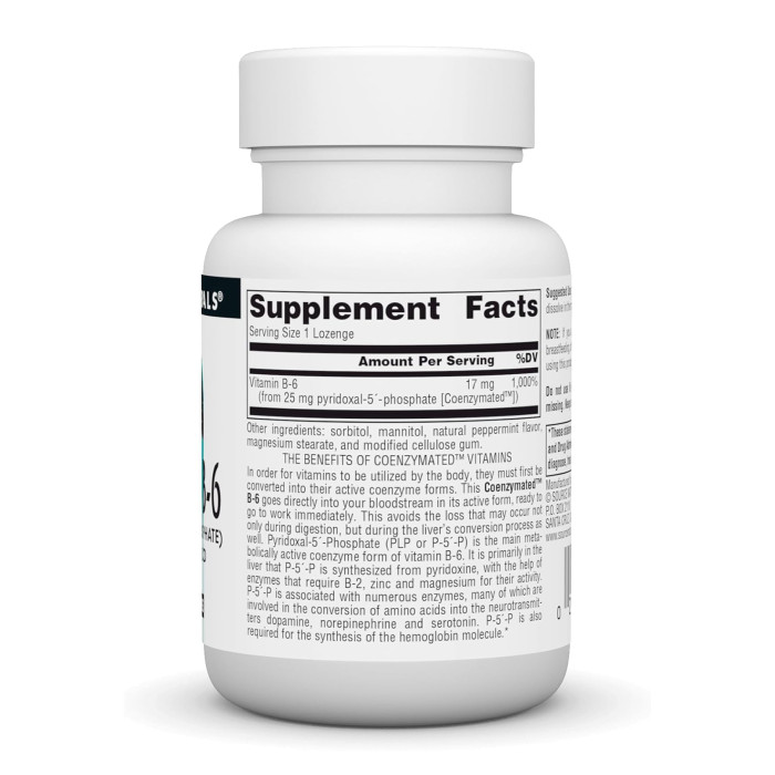 Coenzymated™ Vitamin B-6 25 mg - 60 lozenges — офіційна ціна та характеристики