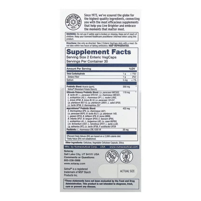 Complete Probiotic Ultimate Potency - 60 vcaps