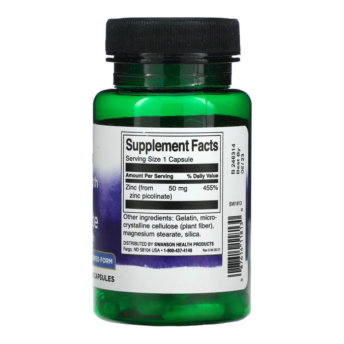 Extra Strength Zinc Picolinate Body Preferred Form 50mg - 60 caps — офіційна ціна та характеристики