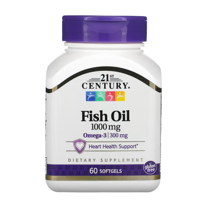 Fish Oil 1000 mg - 60 softgels — офіційна ціна та характеристики