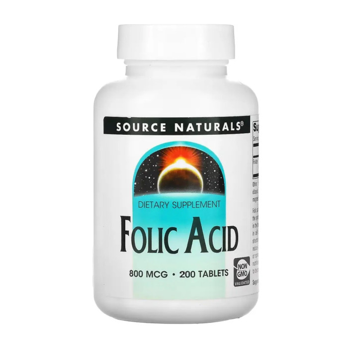 Folic Acid 800 mcg - 200 tabs — офіційна ціна та характеристики