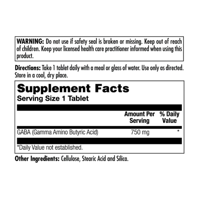 Gaba 750mg - 90 tabs — офіційна ціна та характеристики