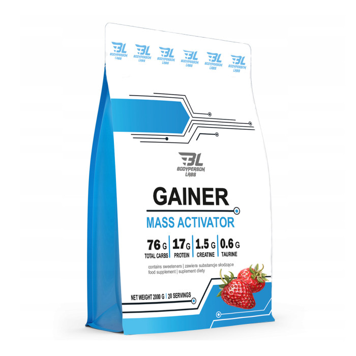 Gainer - 2000g Strawberry (Пошкоджена упаковка)