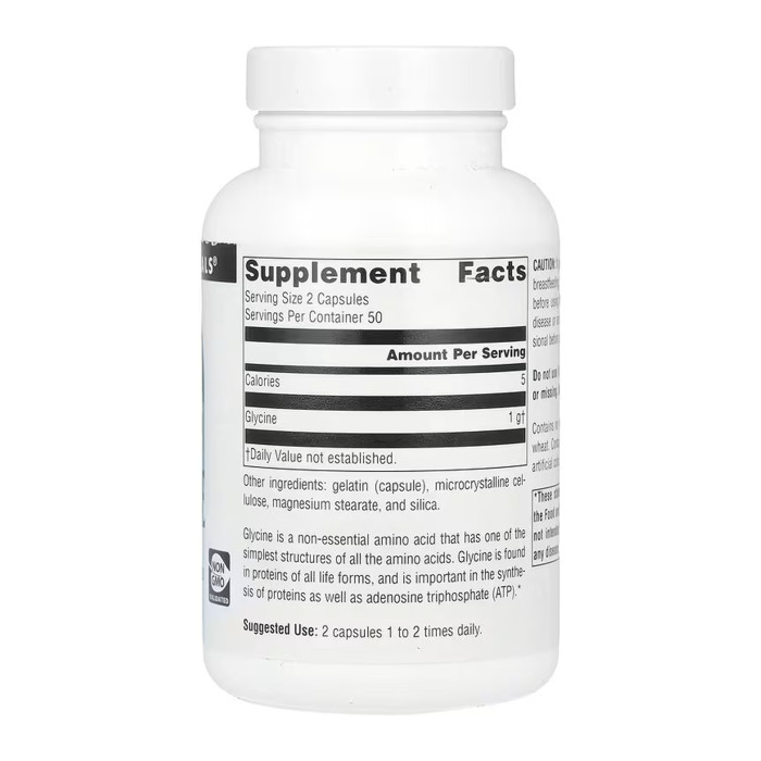 Glycine 500 mg - 100 caps — офіційна ціна та характеристики