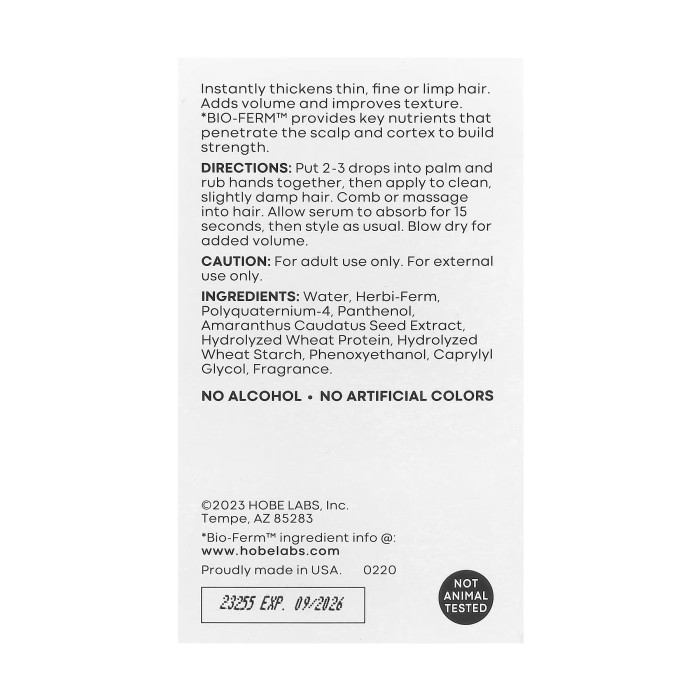 Hair Thickening Serum - 59 ml — офіційна ціна та характеристики