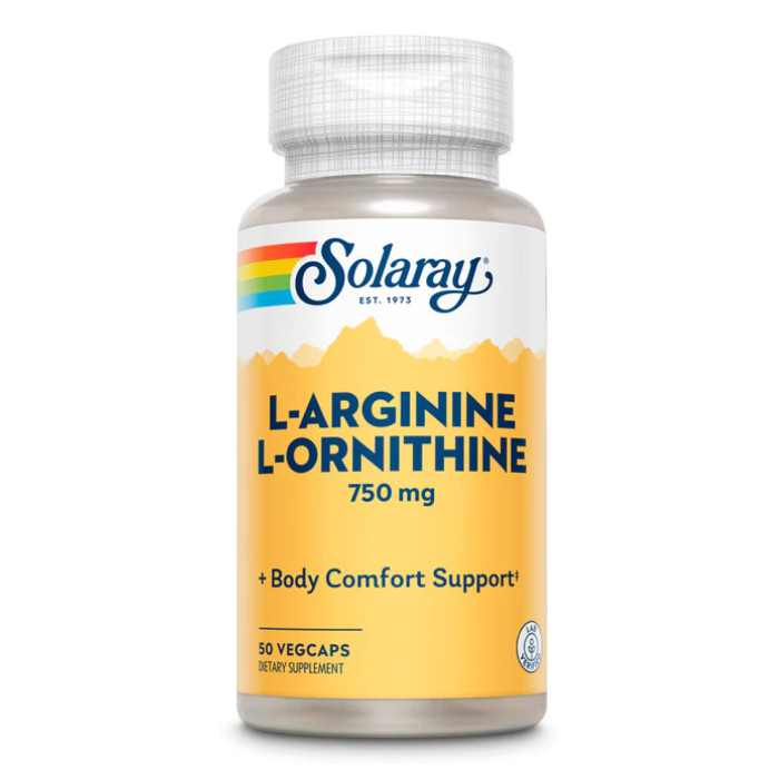 L-Arginine L-Ornithine 750mg - 50 vcaps — офіційна ціна та характеристики