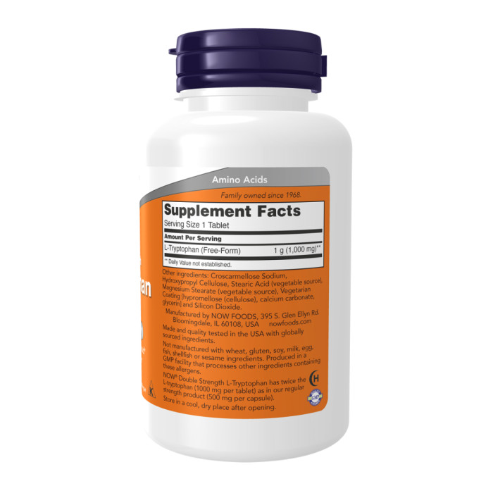 L-Tryptophan Double Strength 1000mg - 60 tabs — офіційна ціна та характеристики