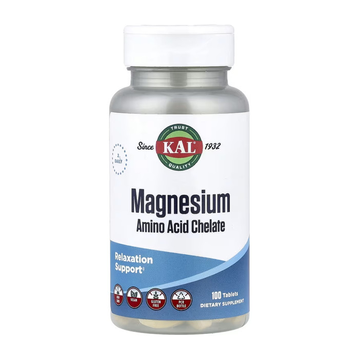 Magnesium Amino Acid Chelate 220mg - 100 tabs — офіційна ціна та характеристики