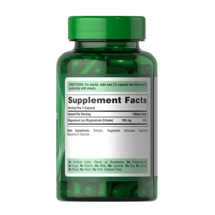 Magnesium Citrate 100mg - 100 caps — офіційна ціна та характеристики