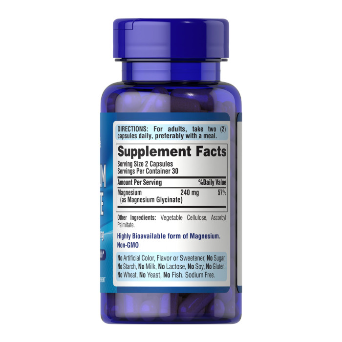 Magnesium Glycinate 240mg per serving - 60 caps — офіційна ціна та характеристики