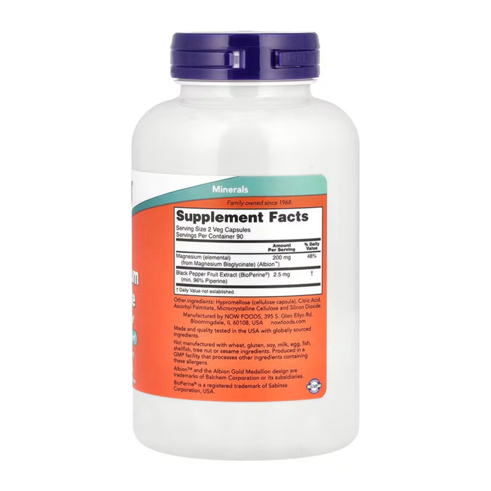 Magnesium Glycinate with BioPerine® - 180 vcaps