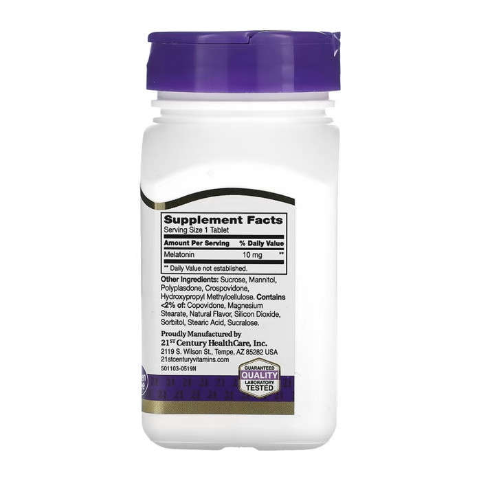 Melatonin 10 mg Quick Dissolve - 120 tabs — офіційна ціна та характеристики