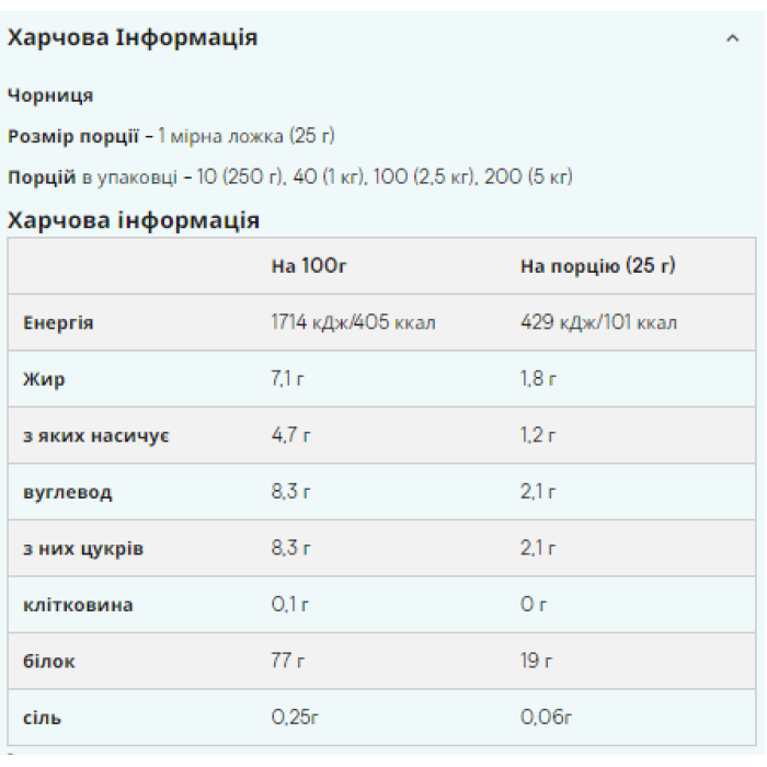 Impact Whey Protein - 25g Vanilla — офіційна ціна та характеристики