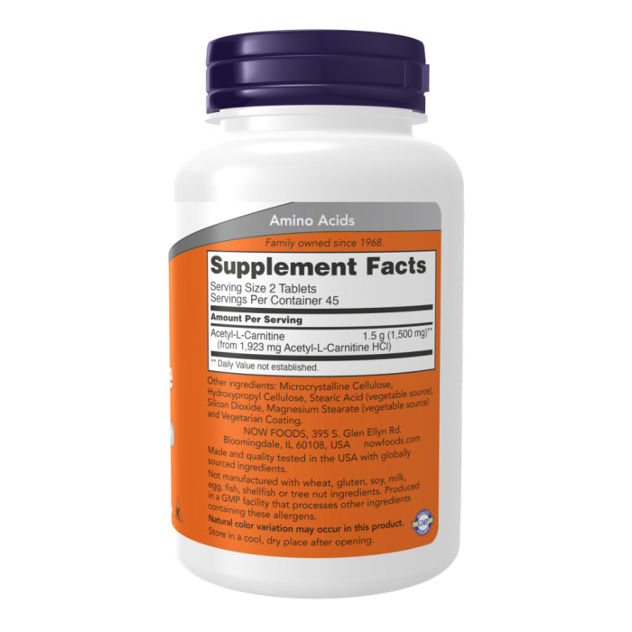 Acetyl L-Carnitine 750mg - 90 tabs — офіційна ціна та характеристики