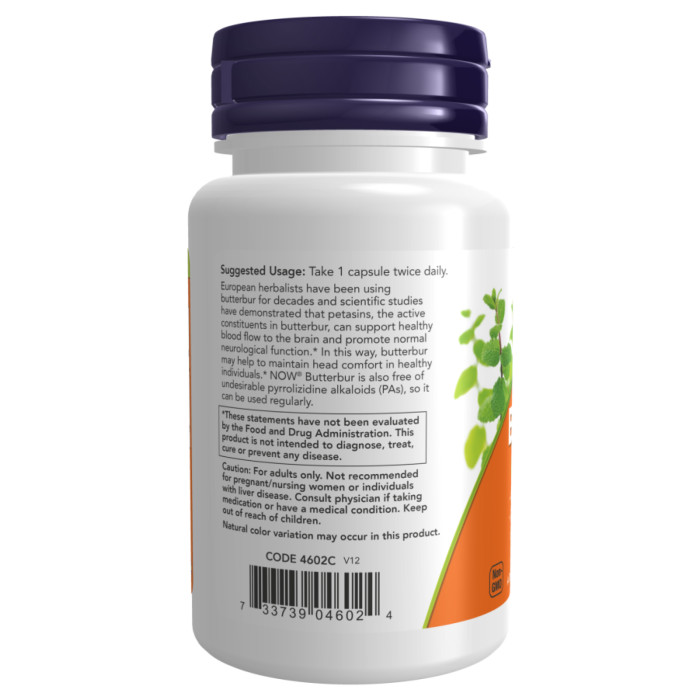Butterbur 75mg - 60 vcaps — офіційна ціна та характеристики