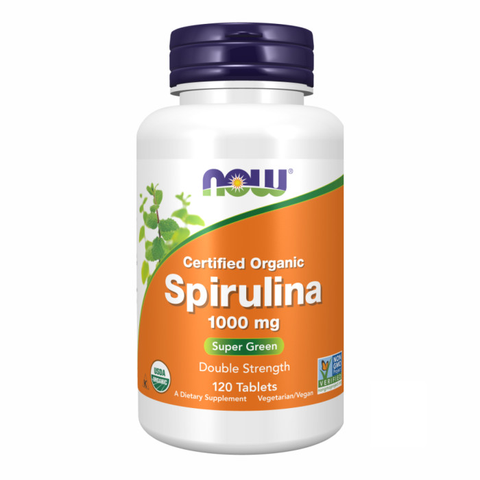 Spirulina 1000 mg - 120 tabs — офіційна ціна та характеристики
