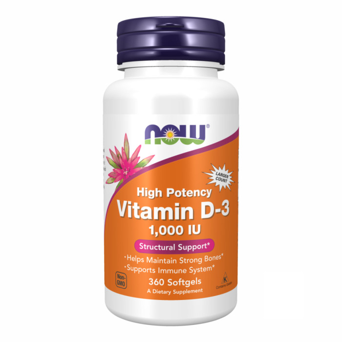 Vitamin D-3 1000 IU - 360 softgels — офіційна ціна та характеристики
