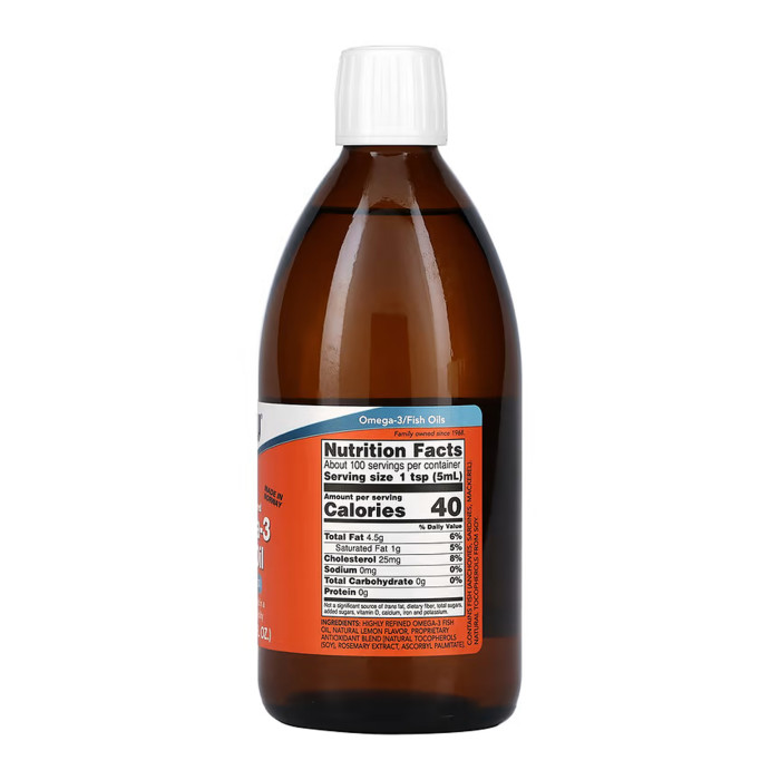 Omega-3 Fish Oil Liquid - 500ml — офіційна ціна та характеристики