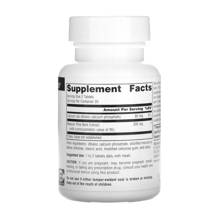 Pine Bark Extract 150mg - 60 tabs