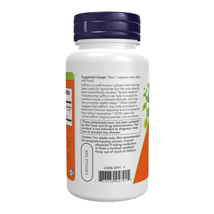 Saffron 50mg - 60 vcaps