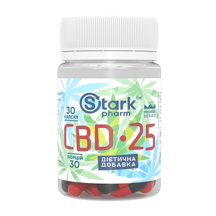 Stark CBD 25mg - 30 caps (До 03.26) — офіційна ціна та характеристики