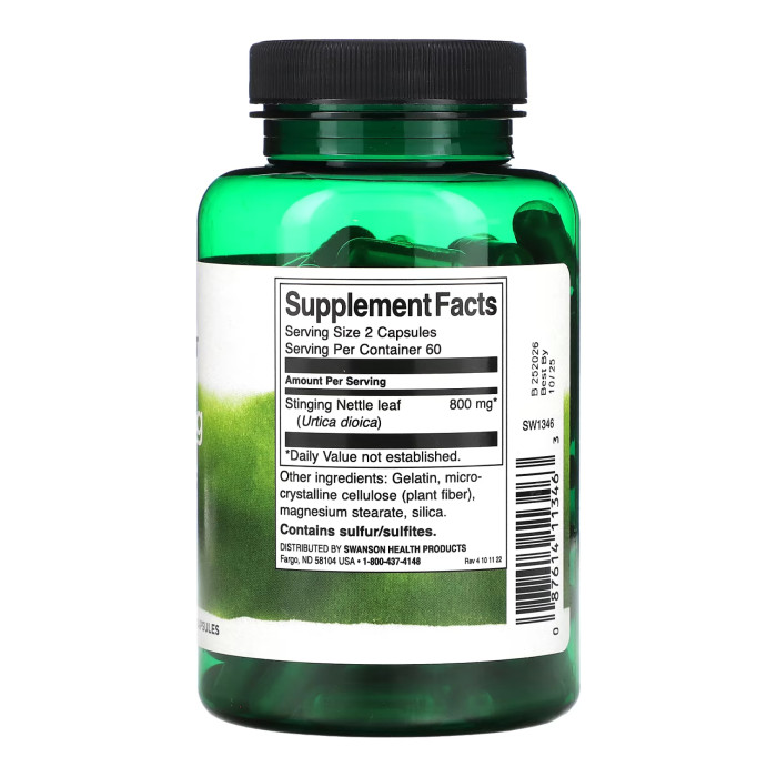 Stinging Nettle Leaf 400mg - 120 caps — офіційна ціна та характеристики