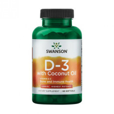 D3 with Coconut oil 5000iu - 60 softgels