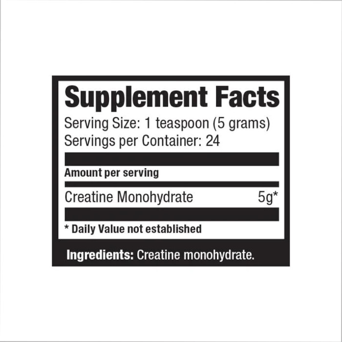 Creatine Monohydrate - 120g — офіційна ціна та характеристики