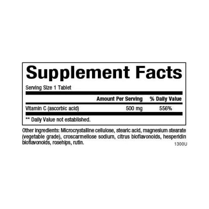 Vitamin C 500mg - 90 tabs — офіційна ціна та характеристики
