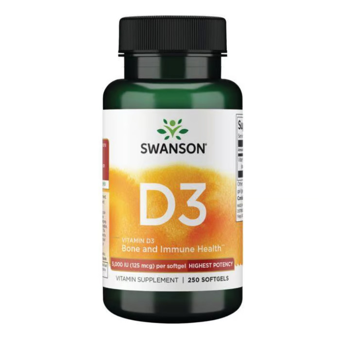 Vitamin D3 Highest Potency 5,000 IU (125 mcg) - 250 sgels — офіційна ціна та характеристики