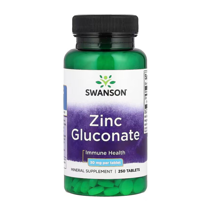 Zinc Gluconate 30 mg - 250 tabs — офіційна ціна та характеристики