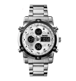 Skmei 1389SI Silver-Black-Silver