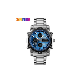  Skmei 1389BU Silver-Black-Blue