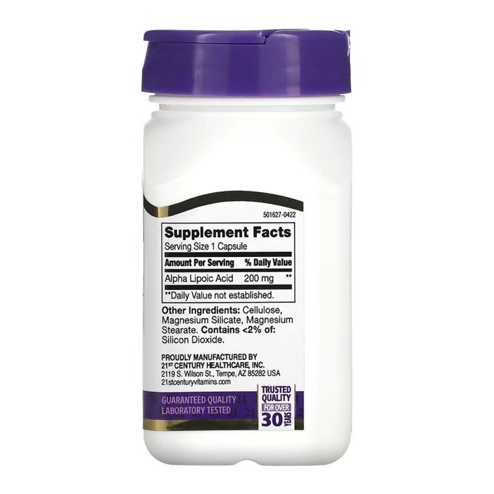 Alpha Lipoic Acid 200 mg - 60 caps — офіційна ціна та характеристики