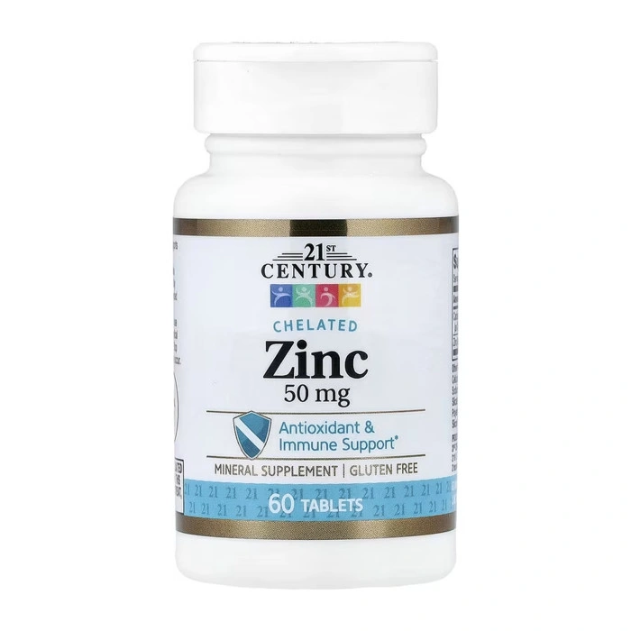 Zinc Chelated 50 mg - 60 tabs — офіційна ціна та характеристики