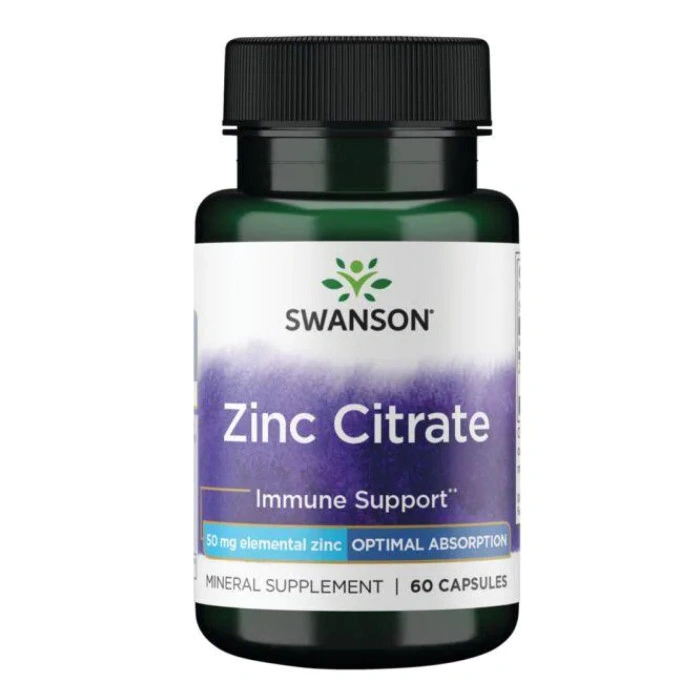 Zinc Citrate 50mg - 60caps — офіційна ціна та характеристики