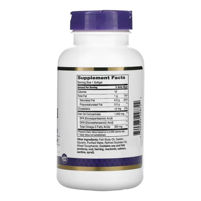Fish Oil 1000 mg - 120 softgels — офіційна ціна та характеристики