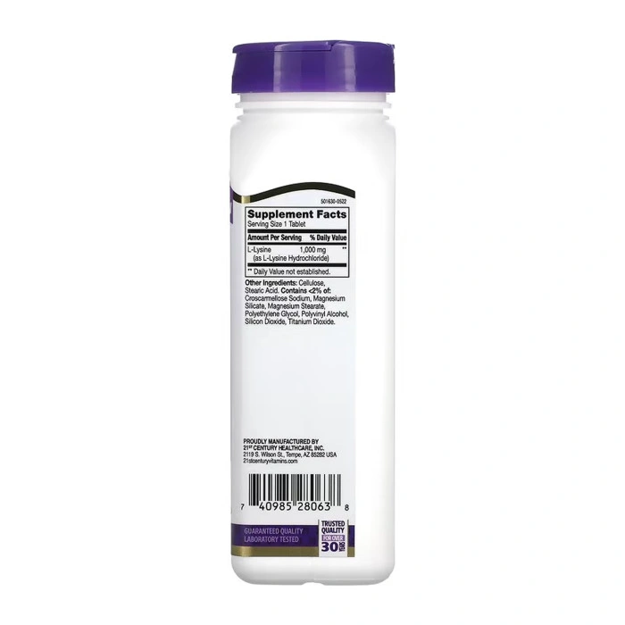 L-Lysine 1000 mg - 90 tabs — офіційна ціна та характеристики