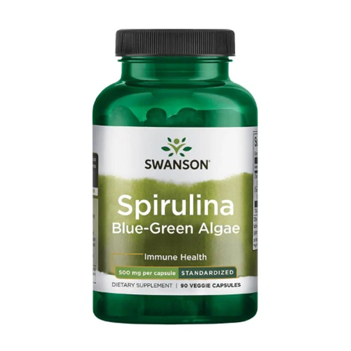 Spirulina Blue-Green Alhae 500mg - 90veg caps — офіційна ціна та характеристики