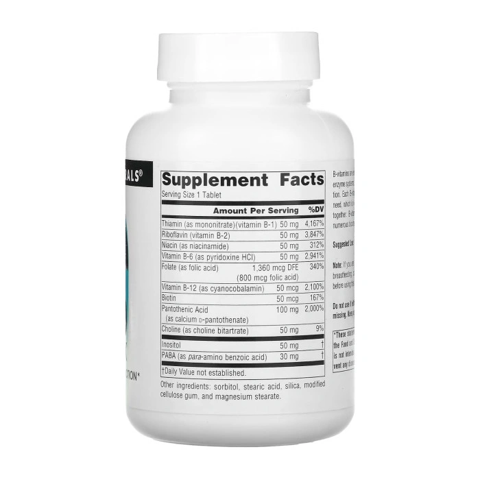 Vitamin B-50 Complex 50mg - 100 tabs — офіційна ціна та характеристики