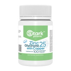 Zinc Glycinate 25 with Copper - 100 tabs