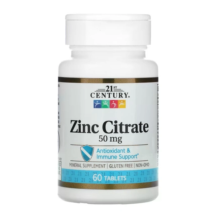 Zinc Citrate 50 mg - 60 tabs — офіційна ціна та характеристики
