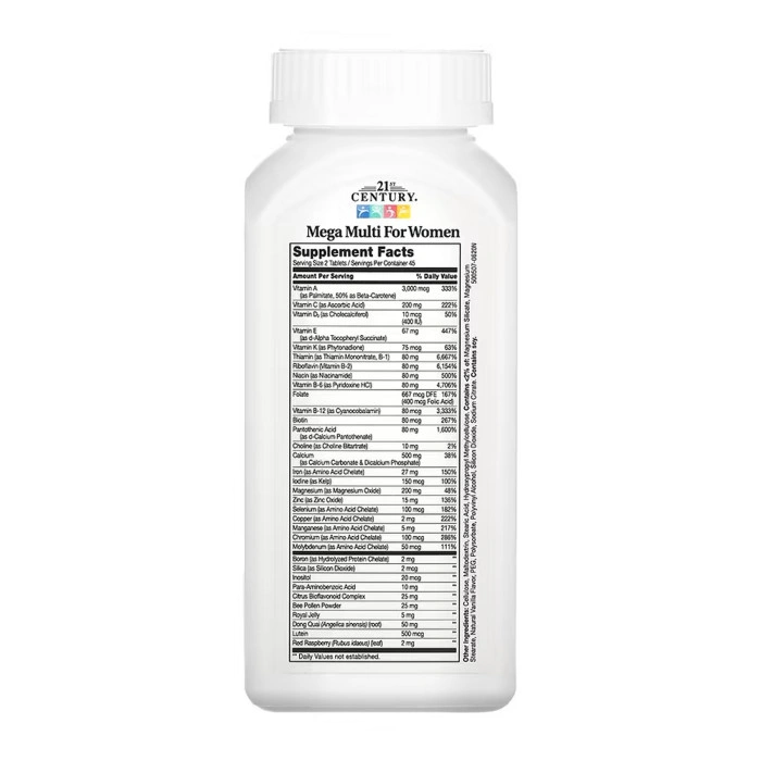 Mega Multi For Women - 90 tabs — офіційна ціна та характеристики
